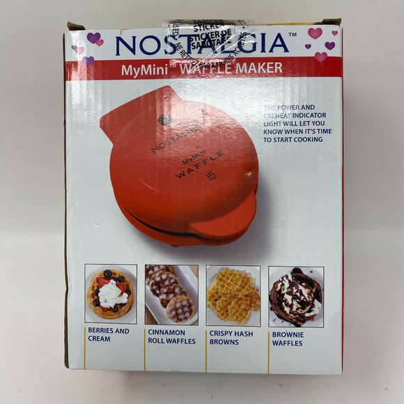 Nostalgia Kitchen Nwt Nostalgia Mymini Personal Electric Waffle